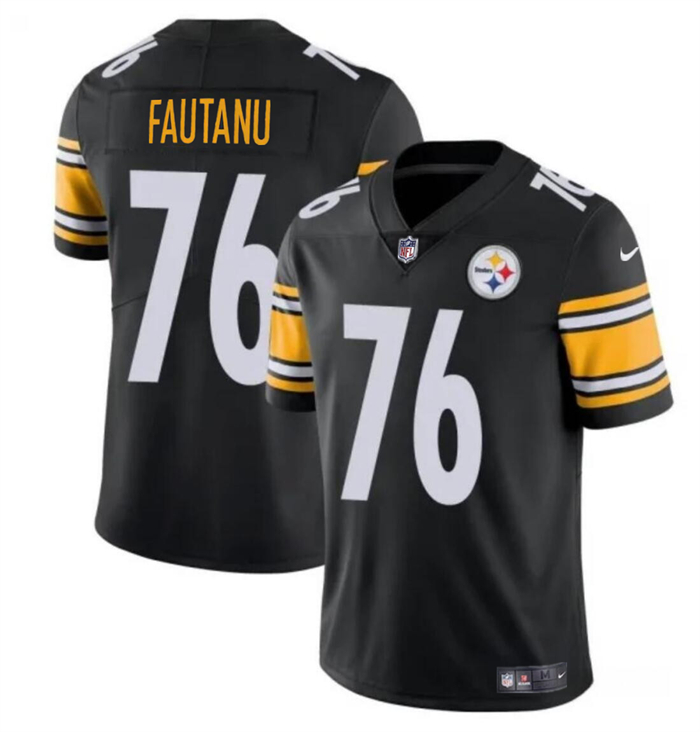 Youth Pittsburgh Steelers #76 Troy Fautanu Black Vapor Untouchable Limited Stitched Jersey